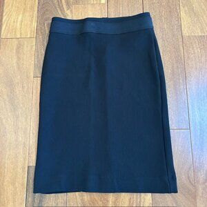 BCBG black rib knit pencil skirt
